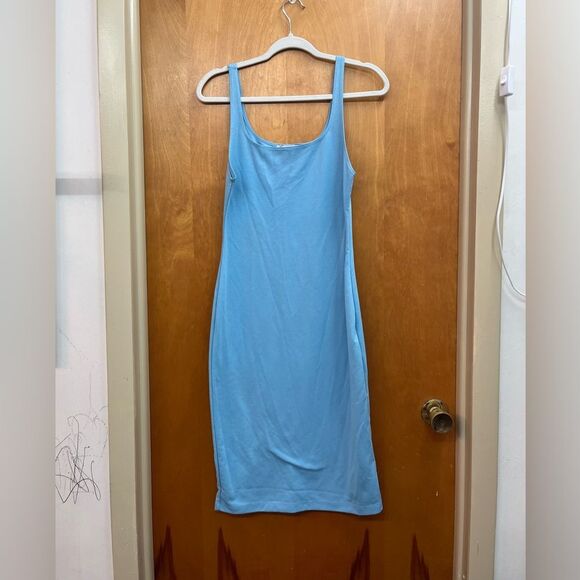 Zara Dresses & Skirts - Zara Light Blue bodycon Sleeveless Dress